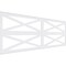 Ekena Millwork Set of Four Panels for 94 1/2"W x 36 1/4"H Farmhouse Fence Fretwork Wainscot Wall Paneling WPKP18X01X47FHF - alternate 1